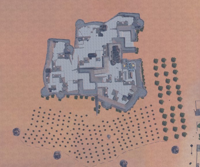 al-Minsah Monastery, Overhead View